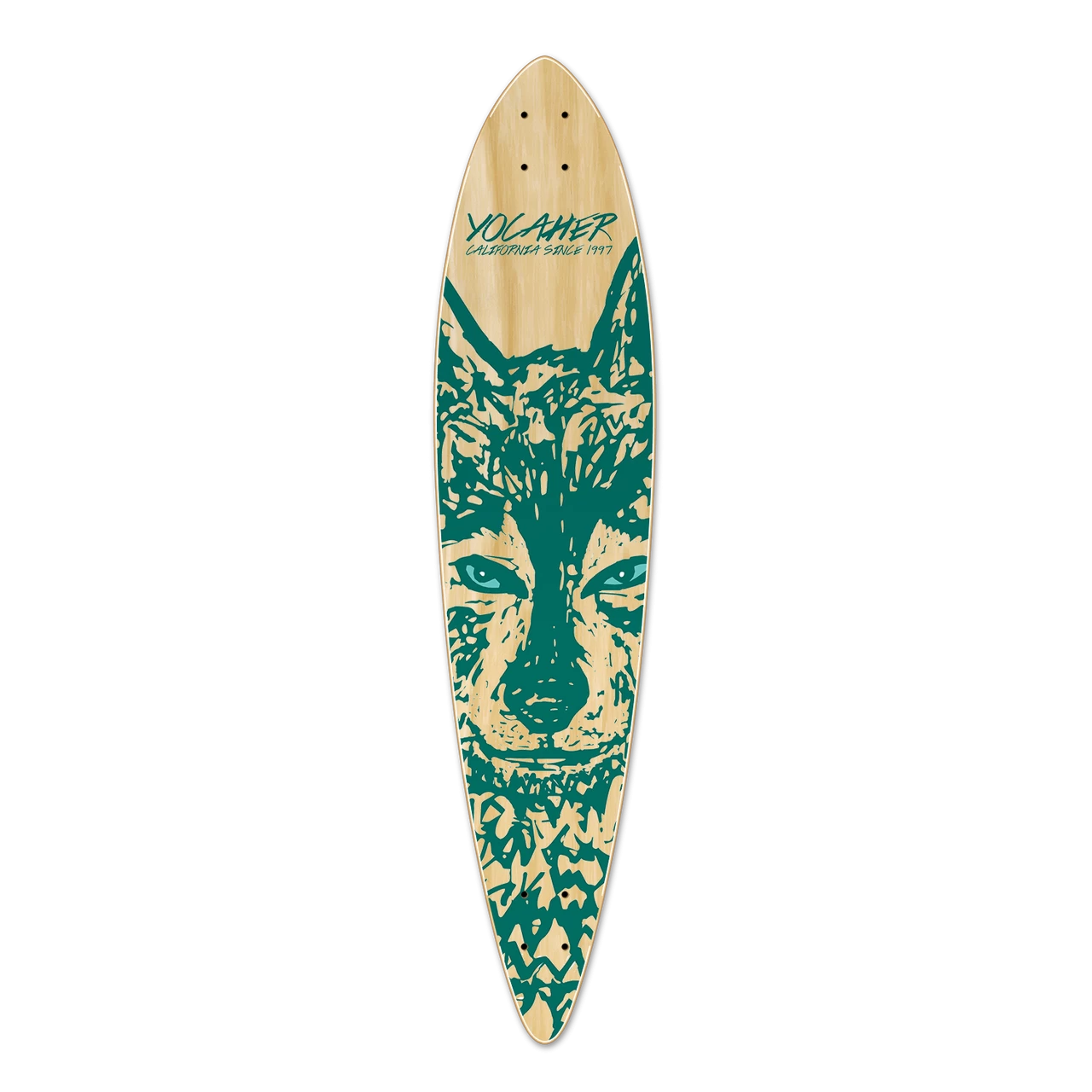 Pintail Longboard Deck - Spirit Animal WOLF 1 Pintail Longboard Deck - Spirit Animal WOLF