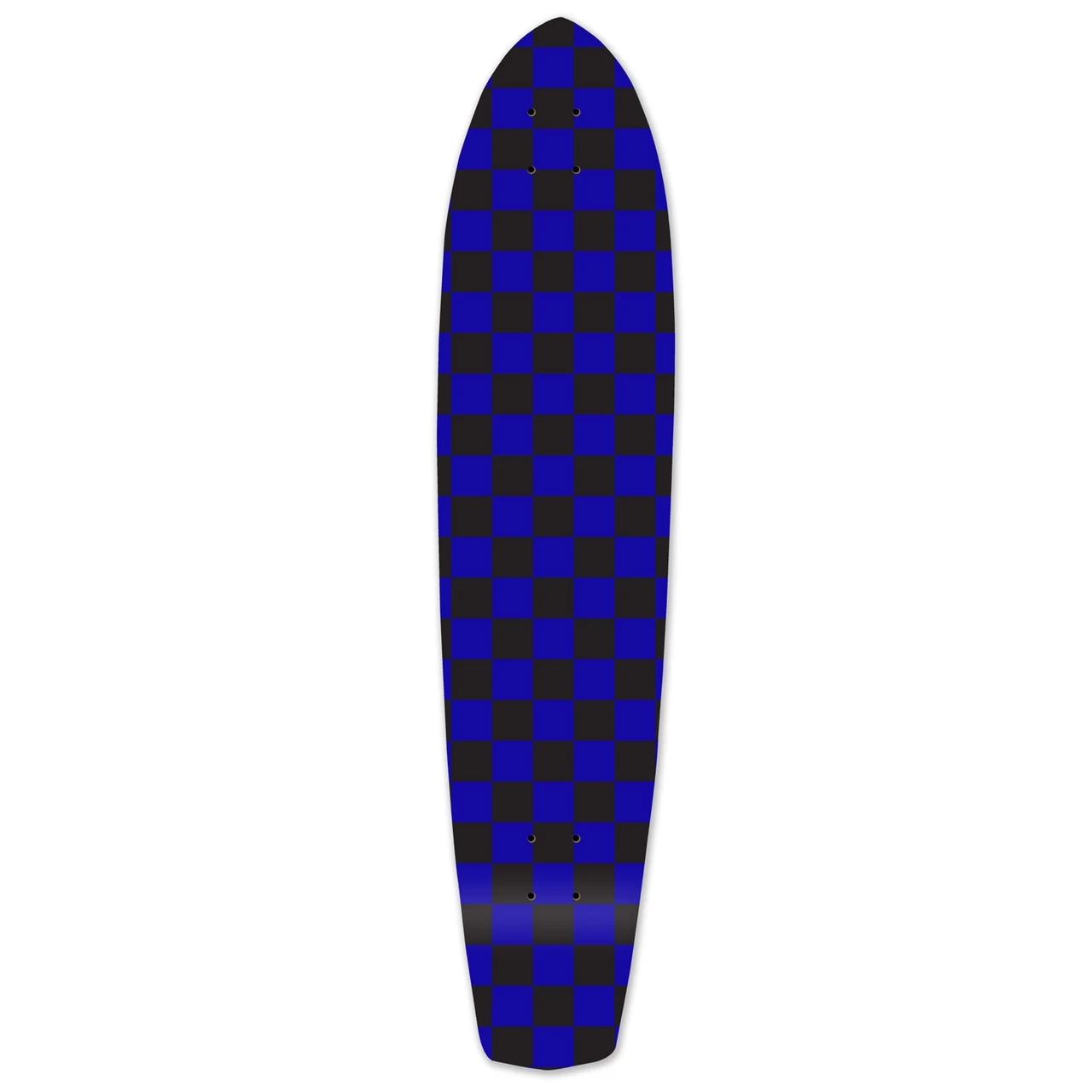 Slimkick Longboard Deck - Checker Blue 1 Slimkick Longboard Deck - Checker Blue