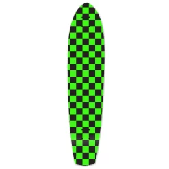 Slimkick Longboard Deck - Checker Green