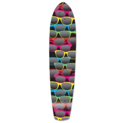 Slimkick Longboard Deck - Shades Black