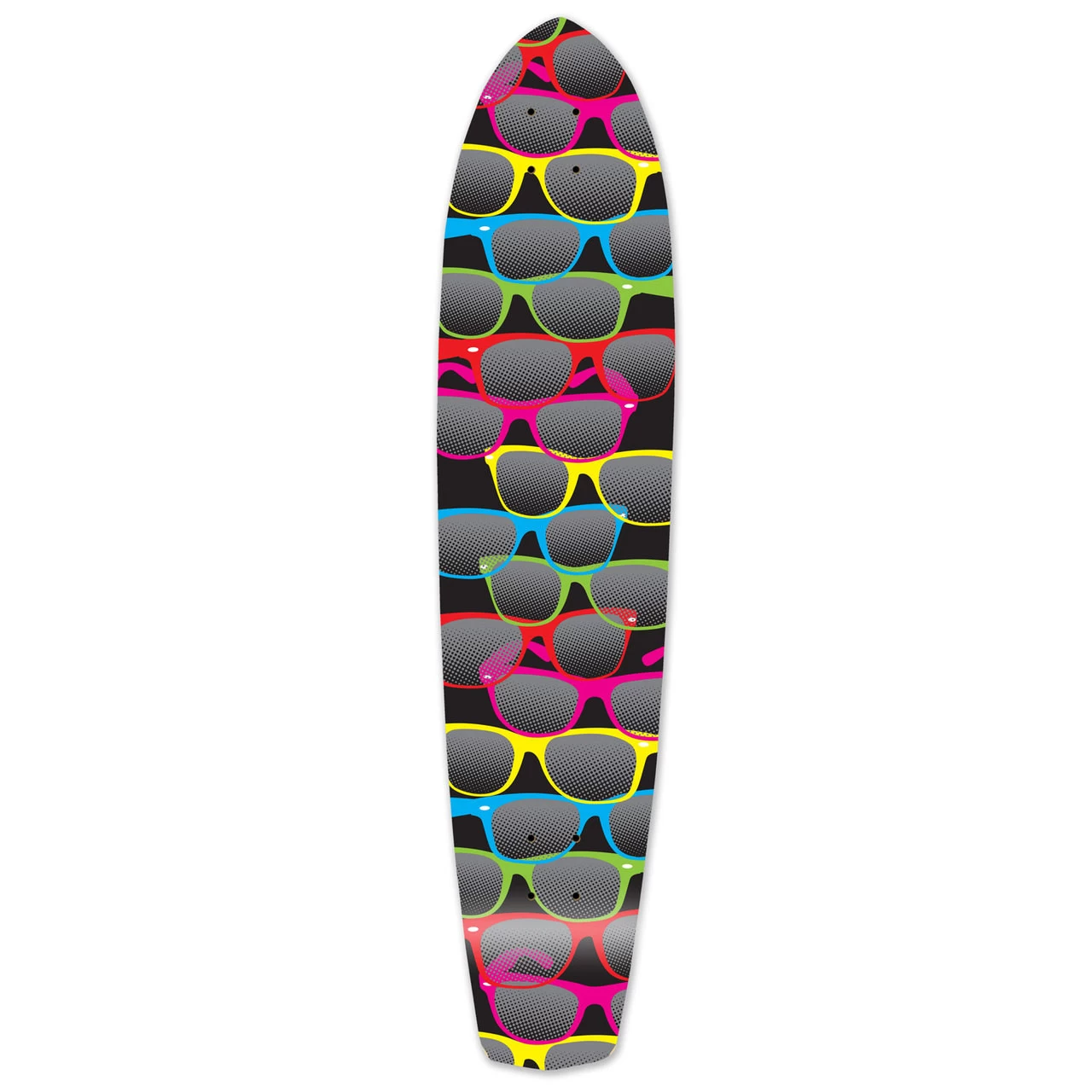 Slimkick Longboard Deck - Shades Black 1 Slimkick Longboard Deck - Shades Black