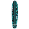 Slimkick Longboard Deck - Black Digital Wave