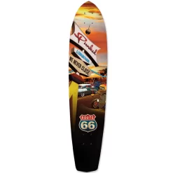 Slimkick Longboard Deck - Route 66 Series - Diner
