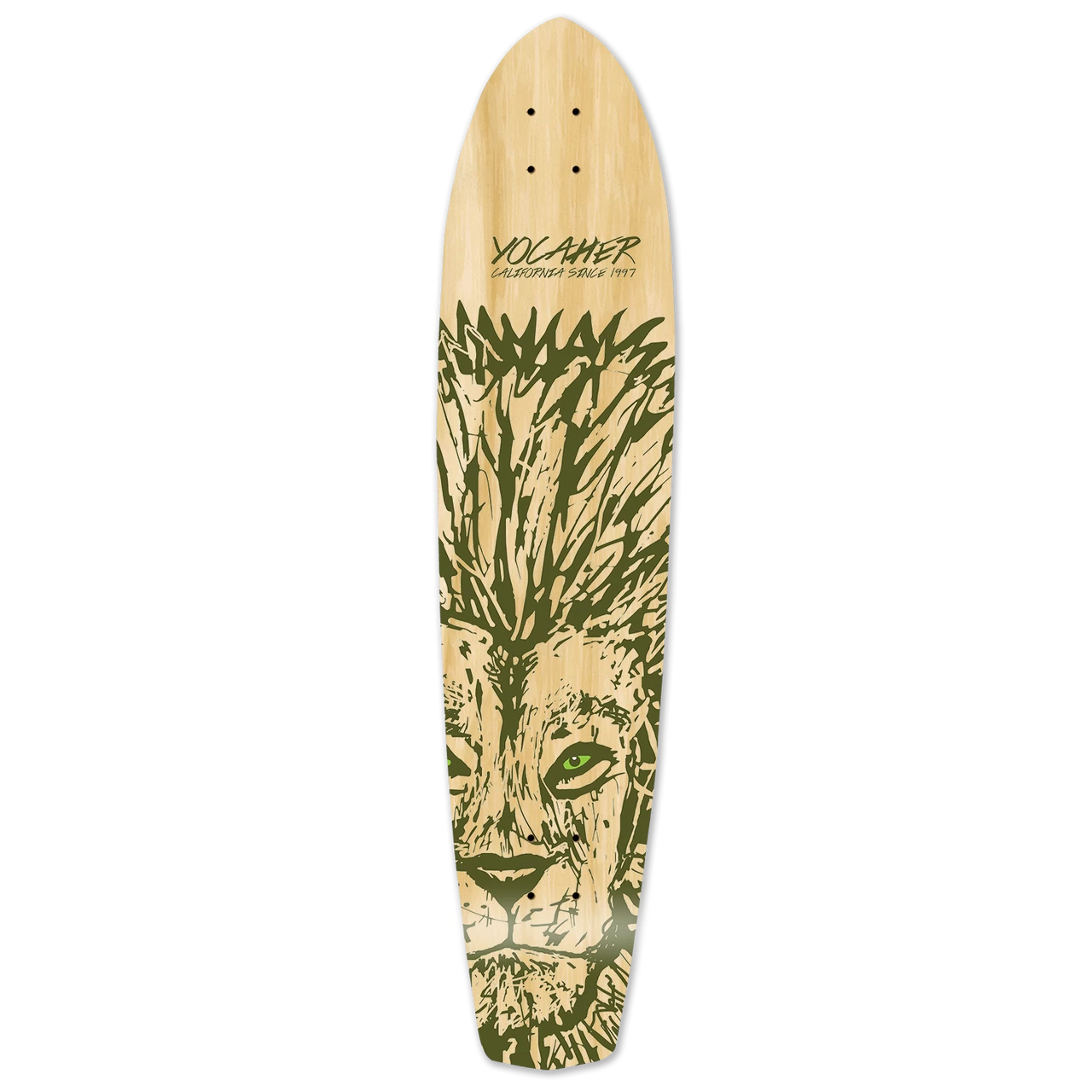 Slimkick Longboard Deck - Spirit Animal LION 1 Slimkick Longboard Deck - Spirit Animal LION