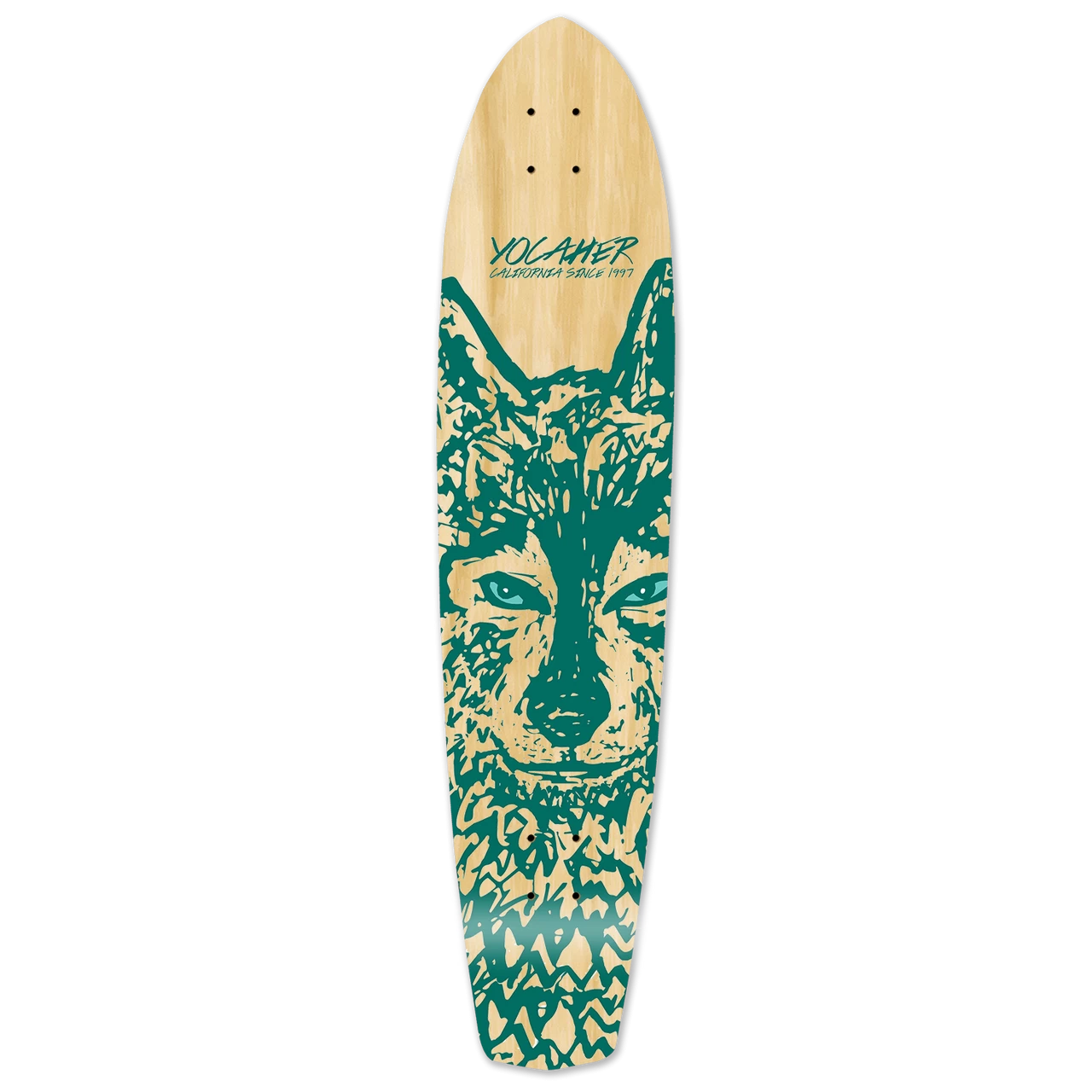 Slimkick Longboard Deck - Spirit Animal WOLF 1 Slimkick Longboard Deck - Spirit Animal WOLF