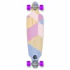 Drop Through Longboard Complete -Geometric Series - Purple