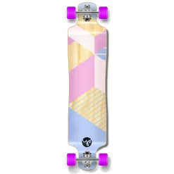 Lowrider Longboard Complete - Geometric Series - Purple