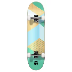 Yocaher Graphic Complete 7.75" Skateboard - Geometric Series - Green
