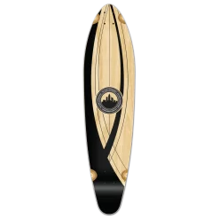 Kicktail Longboard Deck - Crest Onyx