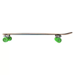 YOCAHER Kicktail Longboard Complete - Adventure Natural -Professional Roller Skate Shop KT SIDEVIEW GREEN 75999.1667615413