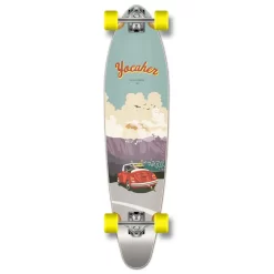 YOCAHER Kicktail Longboard Complete - VW Beetle Series - Red
