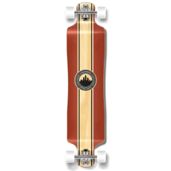 Lowrider Crest Burgundy Longboard Complete