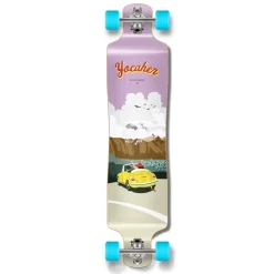YOCAHER Lowrider Longboard Complete - VW Beetle Series - Yellow