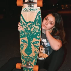 Kicktail Longboard Complete - Spirit Animal WOLF -Professional Roller Skate Shop Longboard Pintail Wolf lifestyle 73933.1553556147
