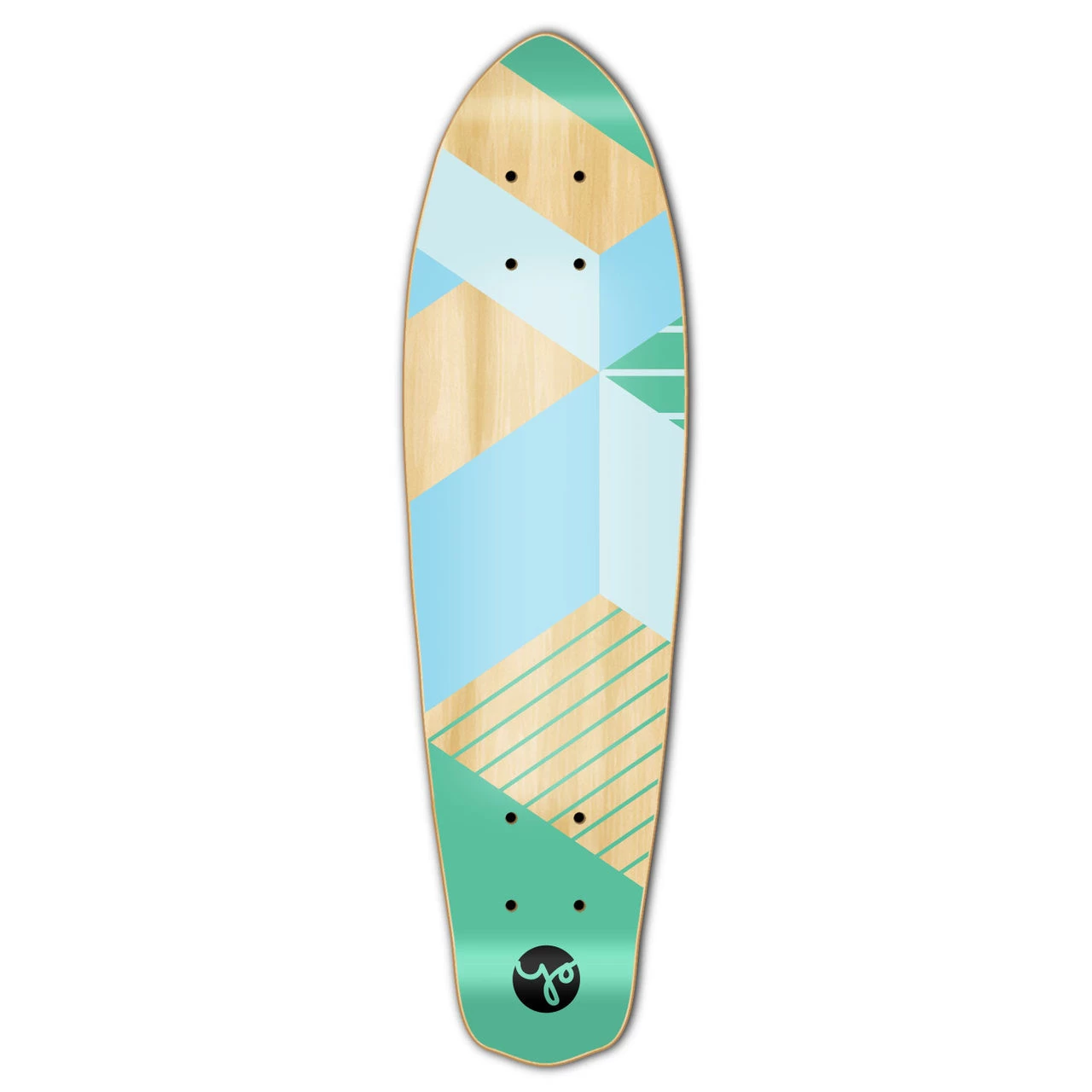 Micro Cruiser Deck- Geometric Series - Green 1 Micro Cruiser Deck- Geometric Series - Green