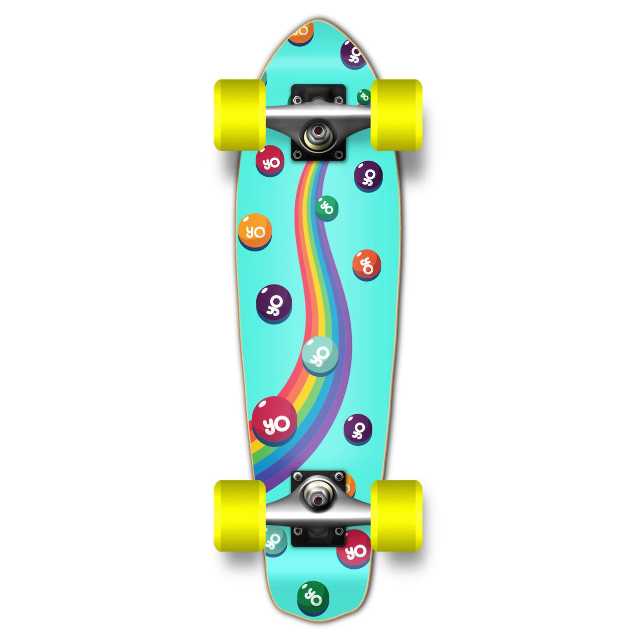 Yocaher Complete Micro Cruiser Skateboard Longboard - CANDY Series - Sweet 1 Yocaher Complete Micro Cruiser Skateboard Longboard - CANDY Series - Sweet