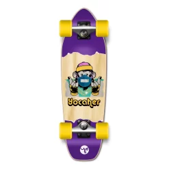 Yocaher Complete Mini Cruiser Skateboard Longboard - Chimp Series - Speak No Evil
