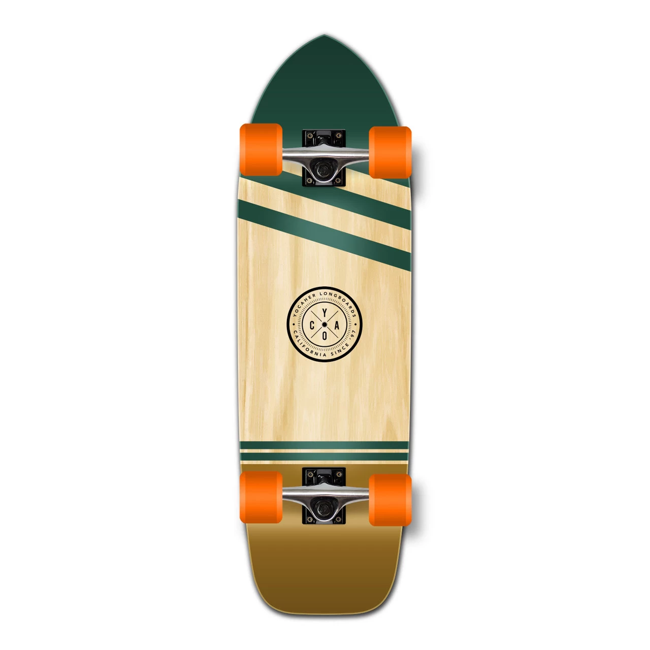 YOCAHER Old School Longboard Complete - Earth Series - Wind 1 YOCAHER Old School Longboard Complete - Earth Series - Wind