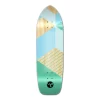 Old School Longboard Deck -Geometric Series - Green