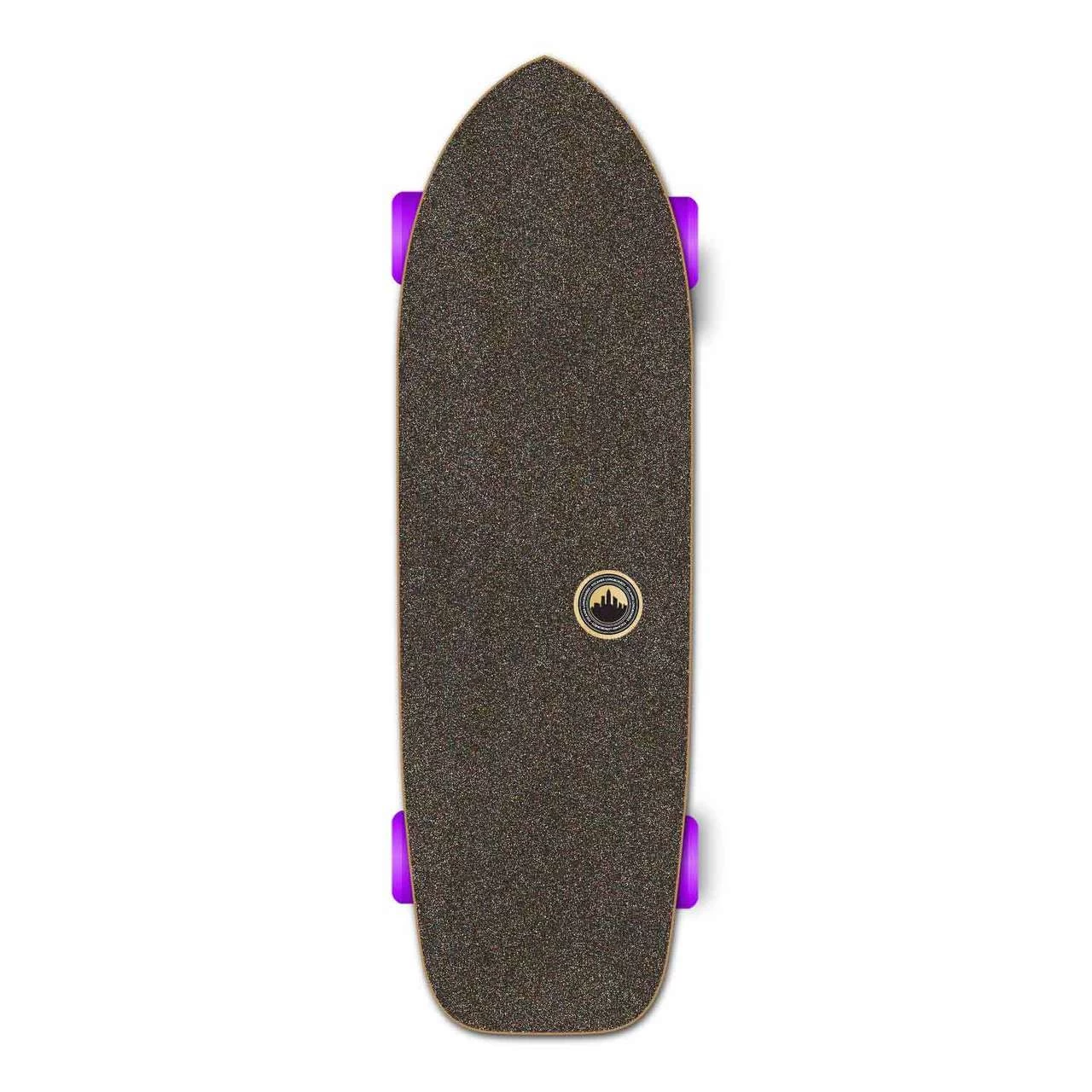 Old School Longboard Complete -Geometric Series - Purple 2 Old School Longboard Complete -Geometric Series - Purple - Image 2