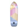 Old School Longboard Deck -Geometric Series - Purple