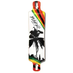 Lowrider Longboard Deck - Palm City Rasta