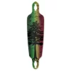 Drop Through Longboard Deck - In The Pines : Rasta