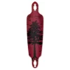 Drop Through Longboard Deck - In The Pines : Red