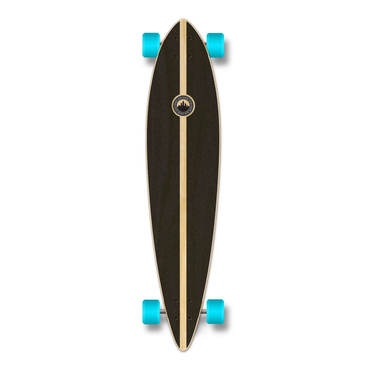 YOCAHER Pintail Longboard Complete - Adventure Colored 2 YOCAHER Pintail Longboard Complete - Adventure Colored - Image 2