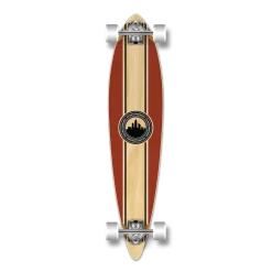 Pintail Crest Burgundy Longboard Complete