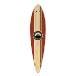 Pintail Longboard Deck - Crest Burgundy