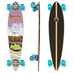 YOCAHER Pintail Longboard Complete - VW Beetle Series - Yellow