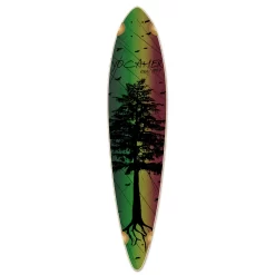 Pintail Longboard Deck - In The Pines : Rasta