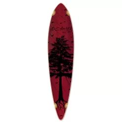 Pintail Longboard Deck - In The Pines : Red