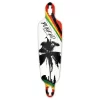 Drop Through Longboard Deck - Palm City Rasta