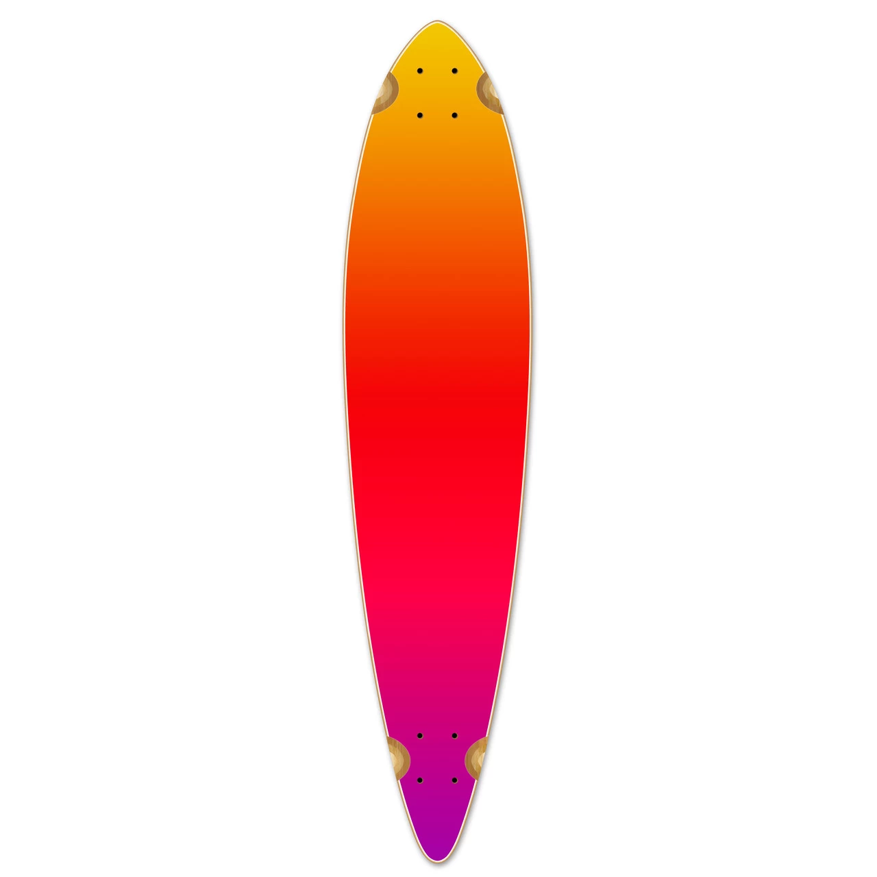 Pintail Longboard Deck - Gradient Pink 1 Pintail Longboard Deck - Gradient Pink