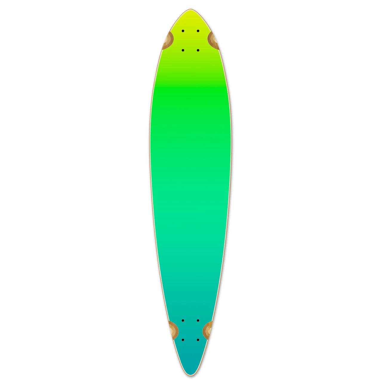 Pintail Longboard Deck - Gradient Green 1 Pintail Longboard Deck - Gradient Green