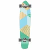 Slimkick Longboard Complete - Geometric Series - Green