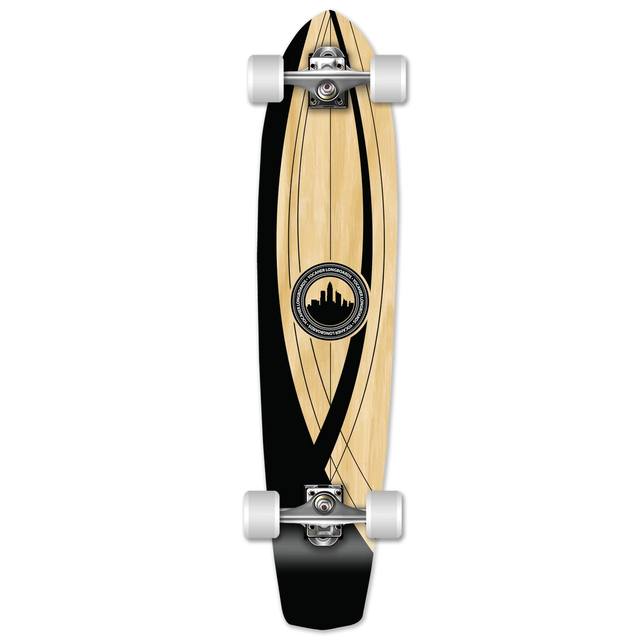 Slimkick Longboard Complete - Crest Onyx 1 Slimkick Longboard Complete - Crest Onyx
