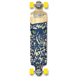 YOCAHER Drop Down Longboard Complete - Spirit Animal OWL