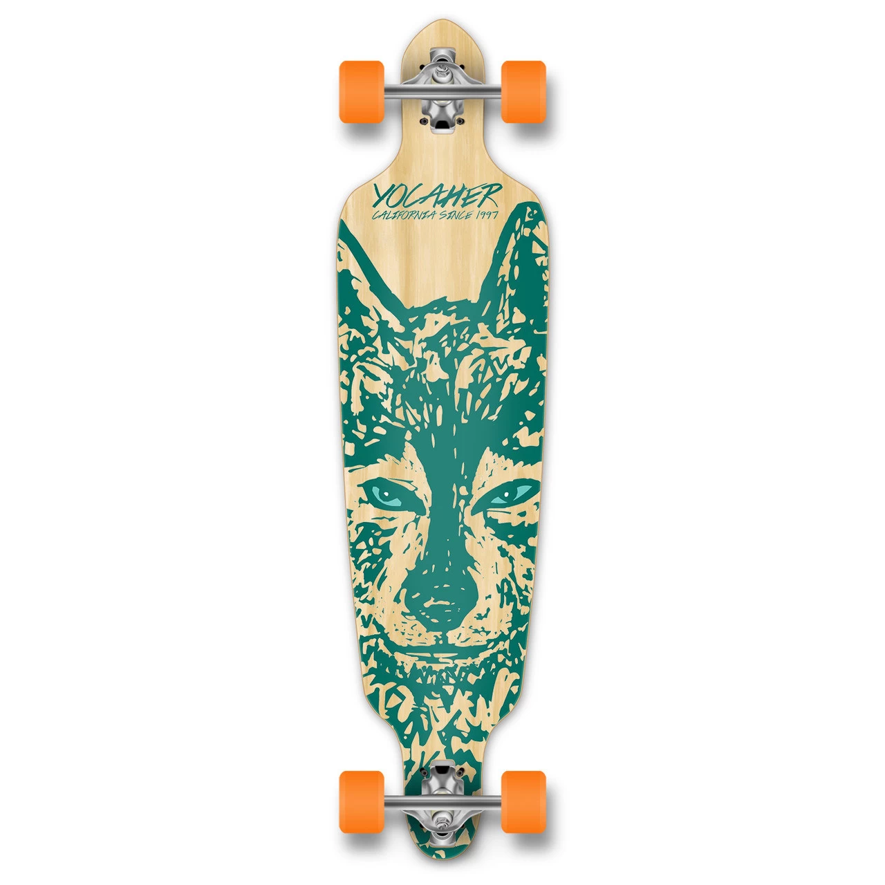 Drop Through Longboard Complete - Spirit Animal WOLF 1 Drop Through Longboard Complete - Spirit Animal WOLF