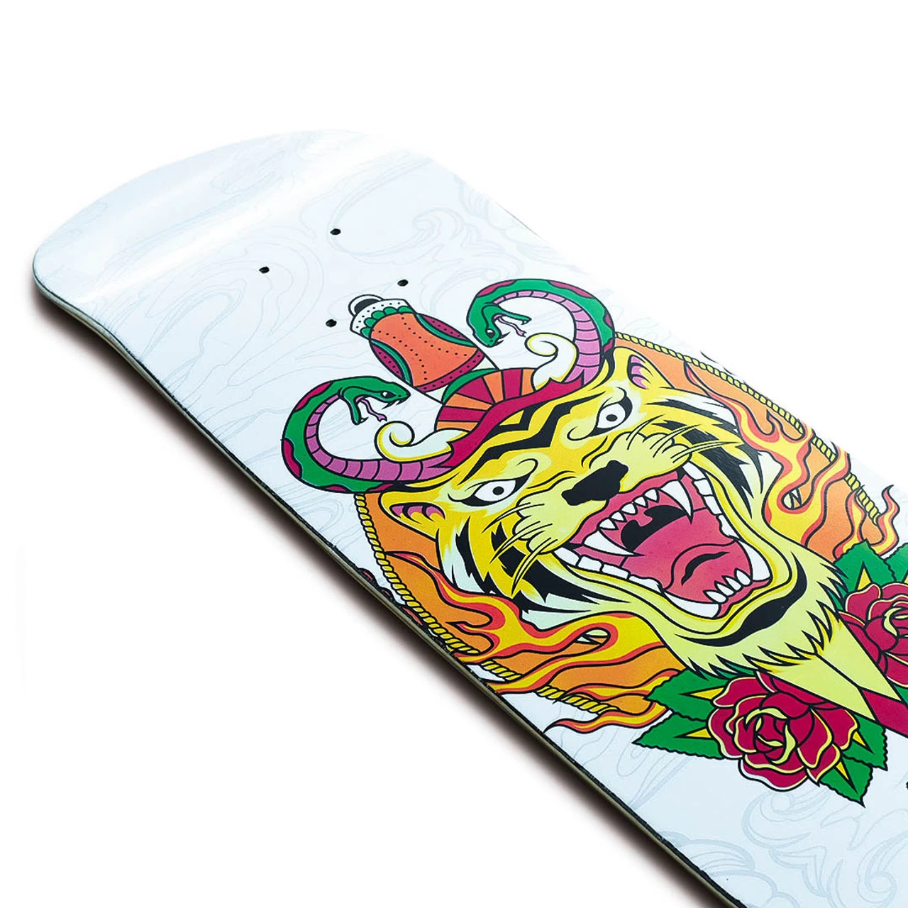 Yocaher Graphic Skateboard Deck - Flaming Tiger 2 Yocaher Graphic Skateboard Deck - Flaming Tiger - Image 2