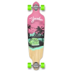 Drop Through Longboard Complete -VW Series - Pink N' Mint