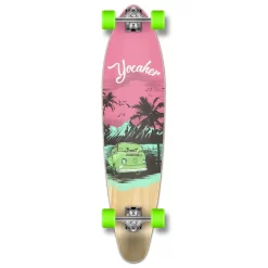 Kicktail Longboard Complete - VW Series - Pink N' Mint