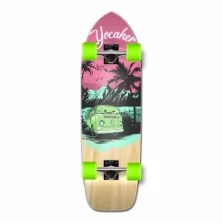 Old School Longboard Complete -VW Series - Pink N' Mint