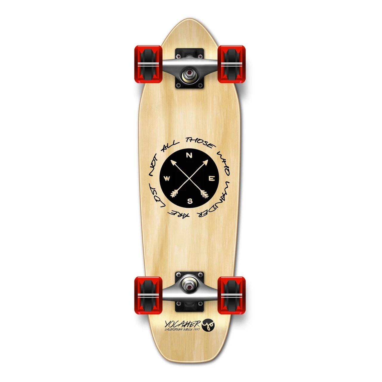 Yocaher Complete Mini Cruiser Skateboard Longboard - Wander Natural 1 Yocaher Complete Mini Cruiser Skateboard Longboard - Wander Natural
