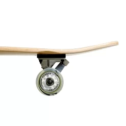 Kicktail Longboard Complete - Checker White -Professional Roller Skate Shop WHEEL KT CLEAR 39659.1525902571