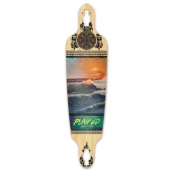 Drop Through Longboard Deck - Wave Scene