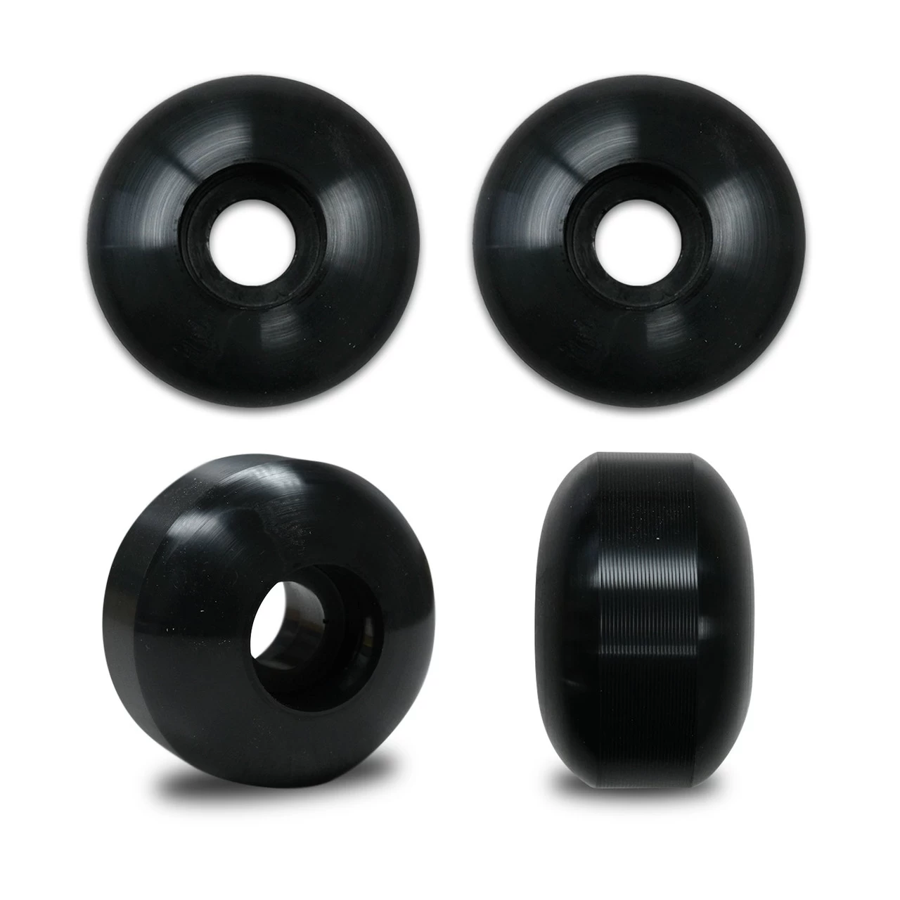 Black BLANK Skateboard WHEELS 54mm (Set Of 4) 1 Black BLANK Skateboard WHEELS 54mm (Set Of 4)