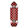 Old School Longboard Complete - Checker Orange